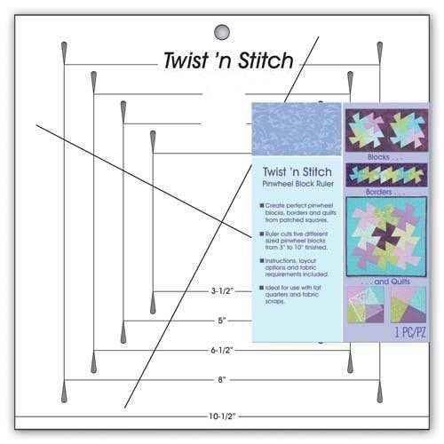 Twist n Stitch Pinwheel Block Ruler ġ ũ ..
